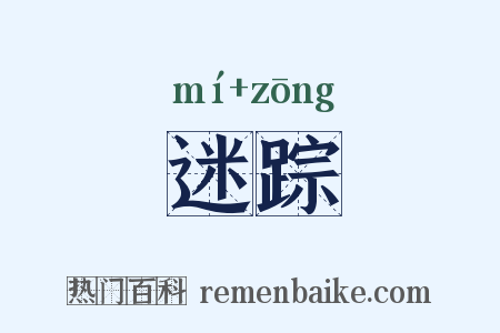 迷踪是什么意思的图片